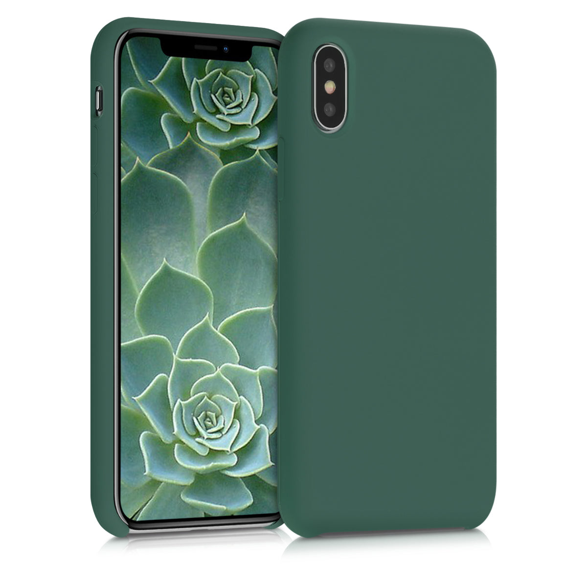 kwmobile Handyhülle für Apple iPhone X - Case Silikon - Kabelloses Laden - Schutzhülle Cover