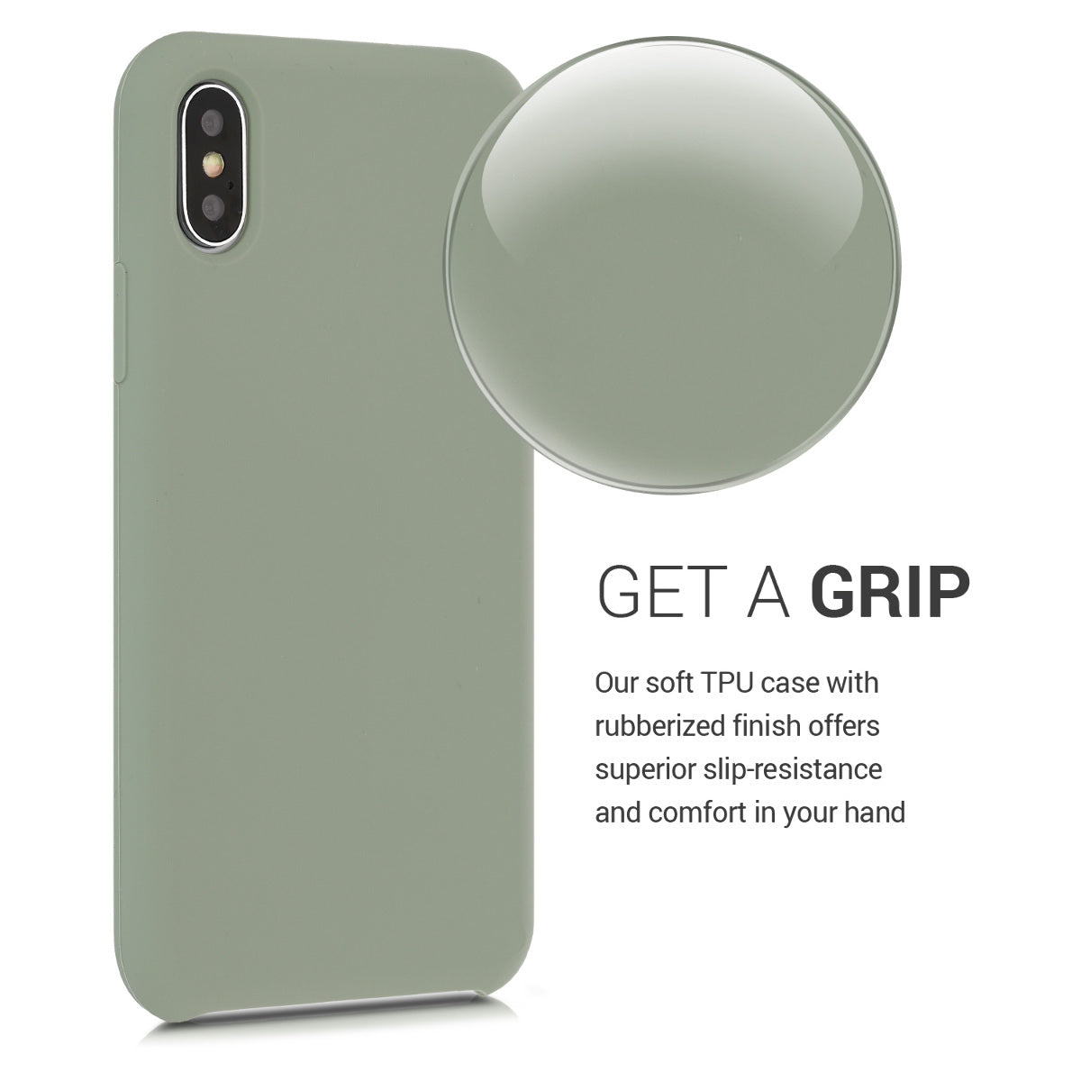 kwmobile Handyhülle für Apple iPhone X - Case Silikon - Kabelloses Laden - Schutzhülle Cover