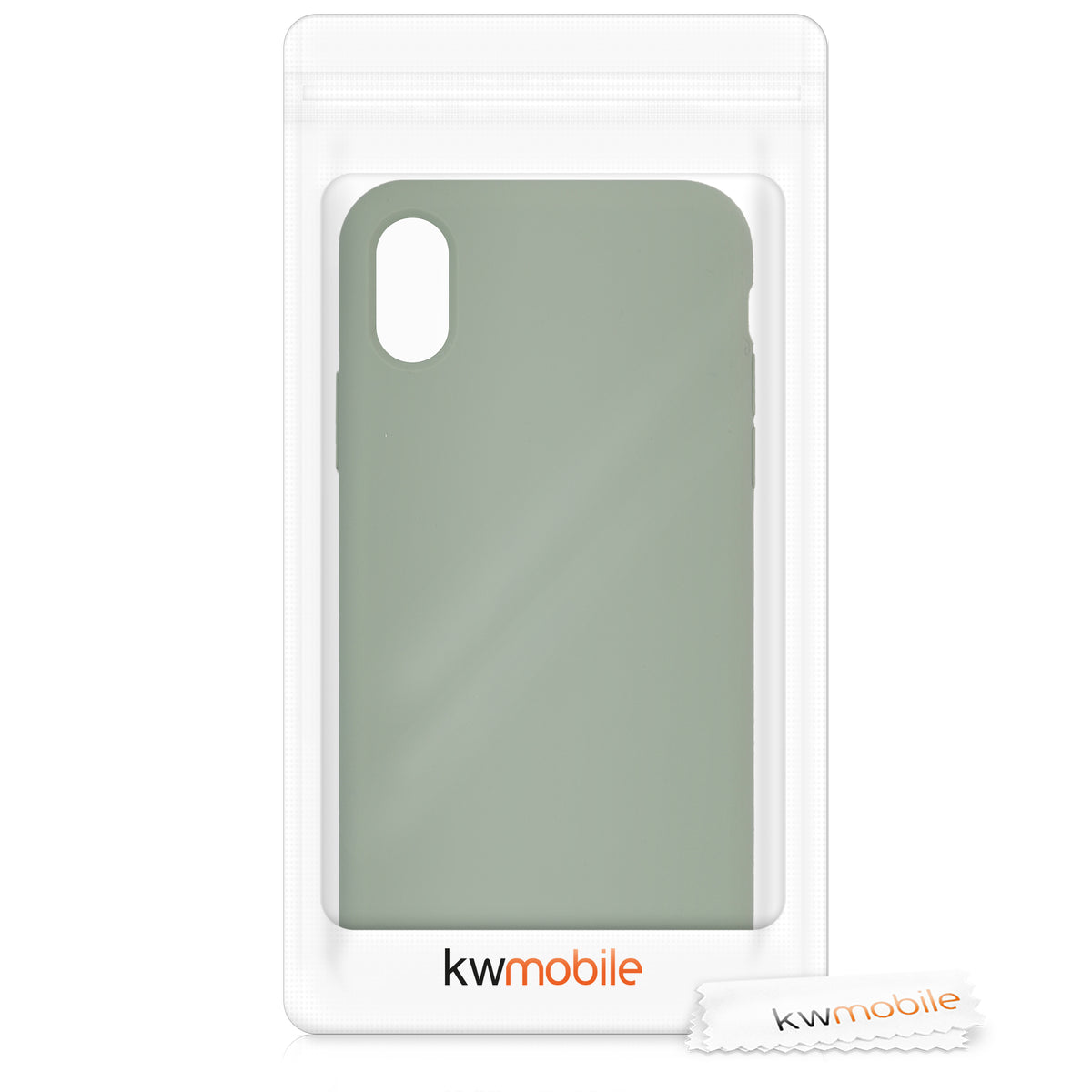 kwmobile Handyhülle für Apple iPhone X - Case Silikon - Kabelloses Laden - Schutzhülle Cover