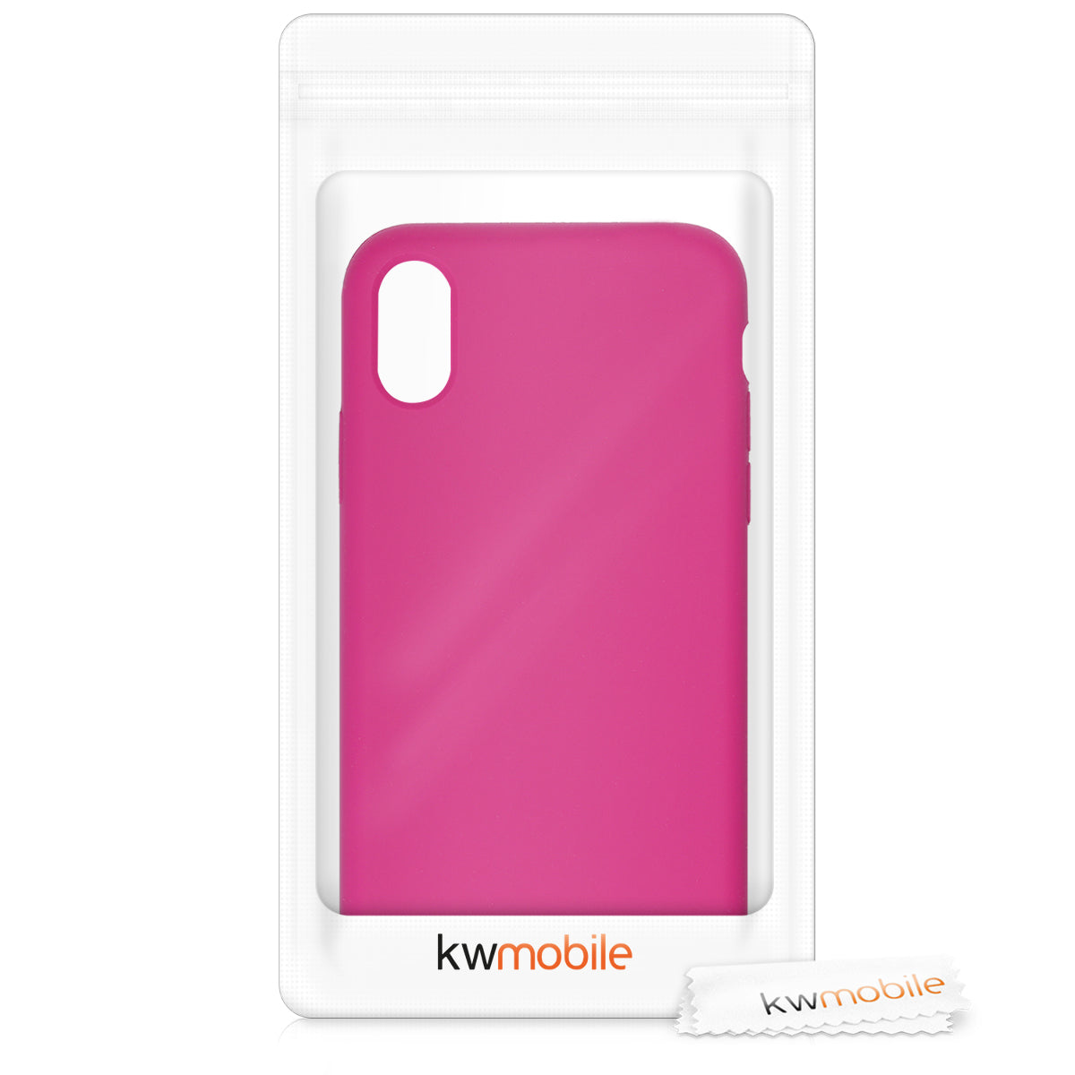 kwmobile Handyhülle für Apple iPhone X - Case Silikon - Kabelloses Laden - Schutzhülle Cover