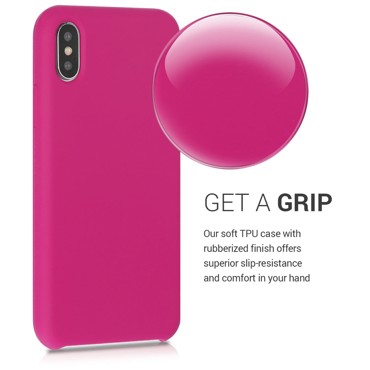 kwmobile Handyhülle für Apple iPhone X - Case Silikon - Kabelloses Laden - Schutzhülle Cover