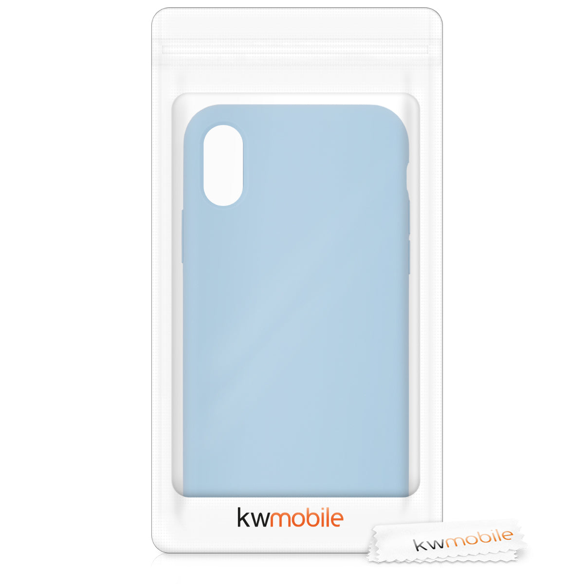 kwmobile Handyhülle für Apple iPhone X - Case Silikon - Kabelloses Laden - Schutzhülle Cover