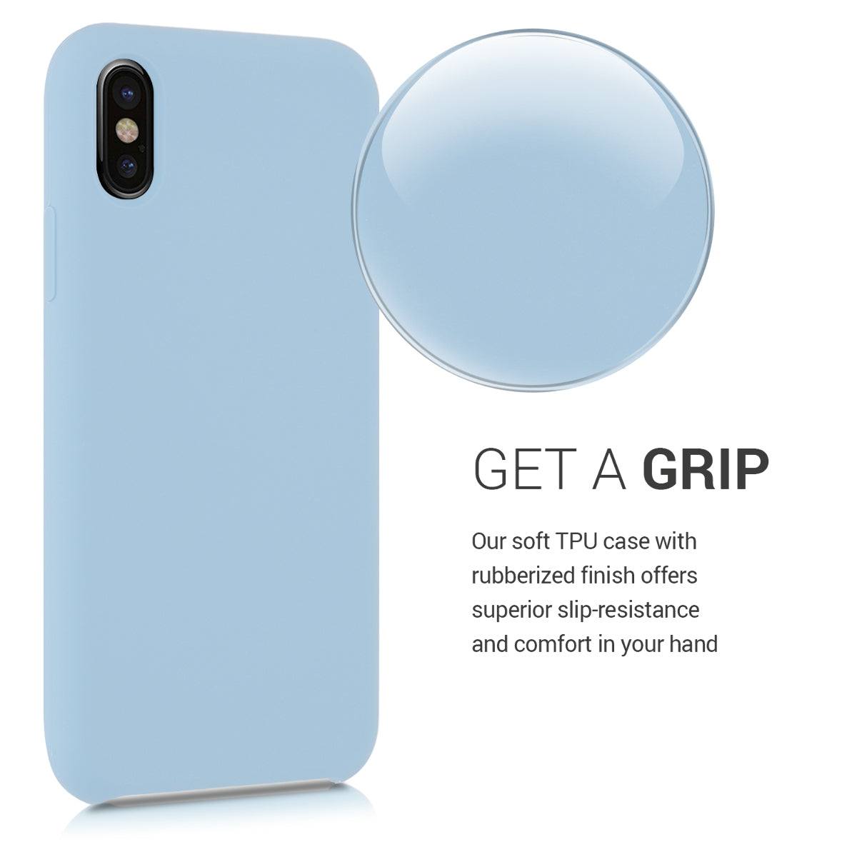 kwmobile Handyhülle für Apple iPhone X - Case Silikon - Kabelloses Laden - Schutzhülle Cover