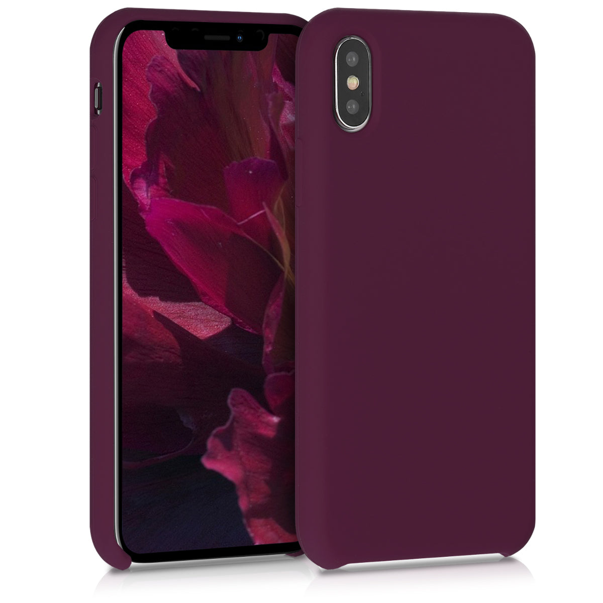 kwmobile Handyhülle für Apple iPhone X - Case Silikon - Kabelloses Laden - Schutzhülle Cover