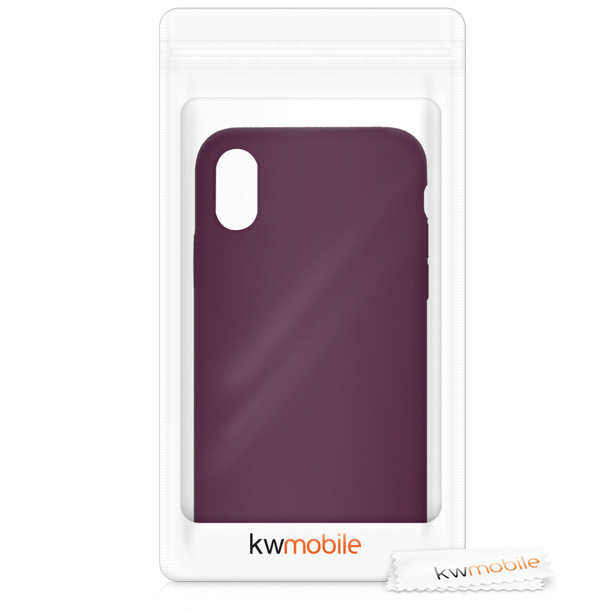 kwmobile Handyhülle für Apple iPhone X - Case Silikon - Kabelloses Laden - Schutzhülle Cover