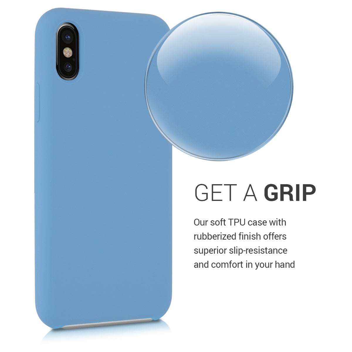 kwmobile Handyhülle für Apple iPhone X - Case Silikon - Kabelloses Laden - Schutzhülle Cover