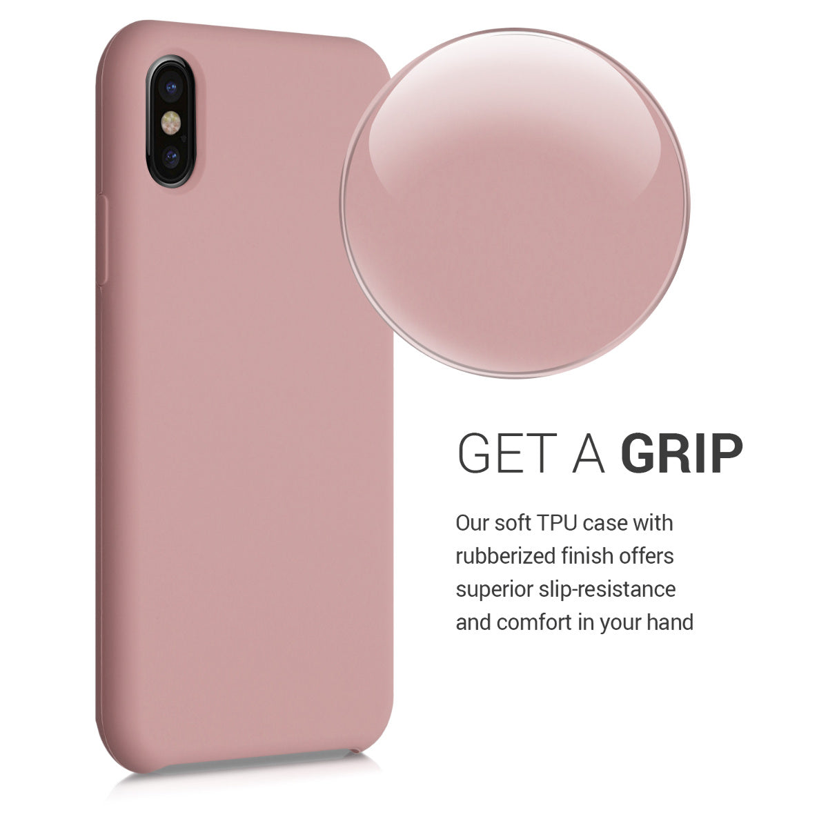 kwmobile Handyhülle für Apple iPhone X - Case Silikon - Kabelloses Laden - Schutzhülle Cover