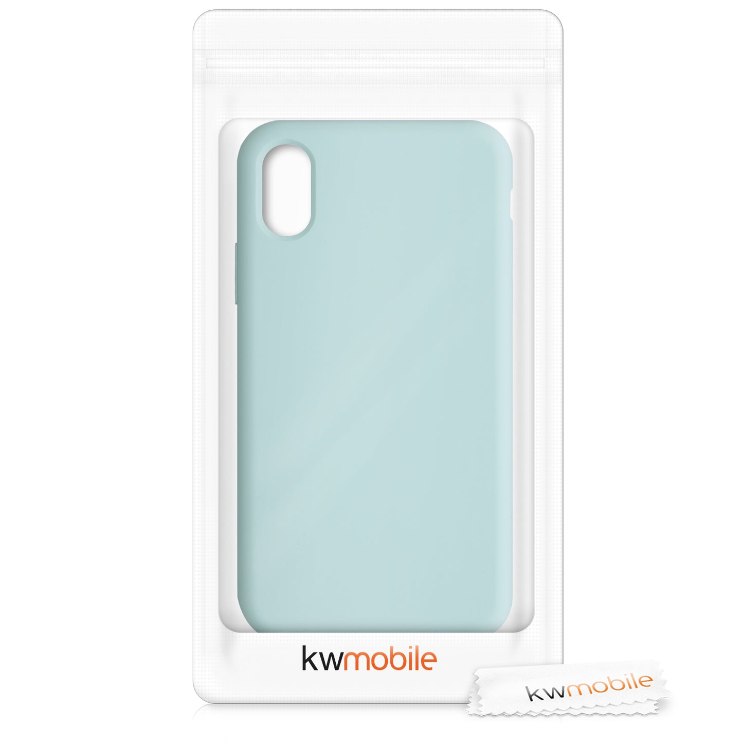 kwmobile Handyhülle für Apple iPhone X - Case Silikon - Kabelloses Laden - Schutzhülle Cover
