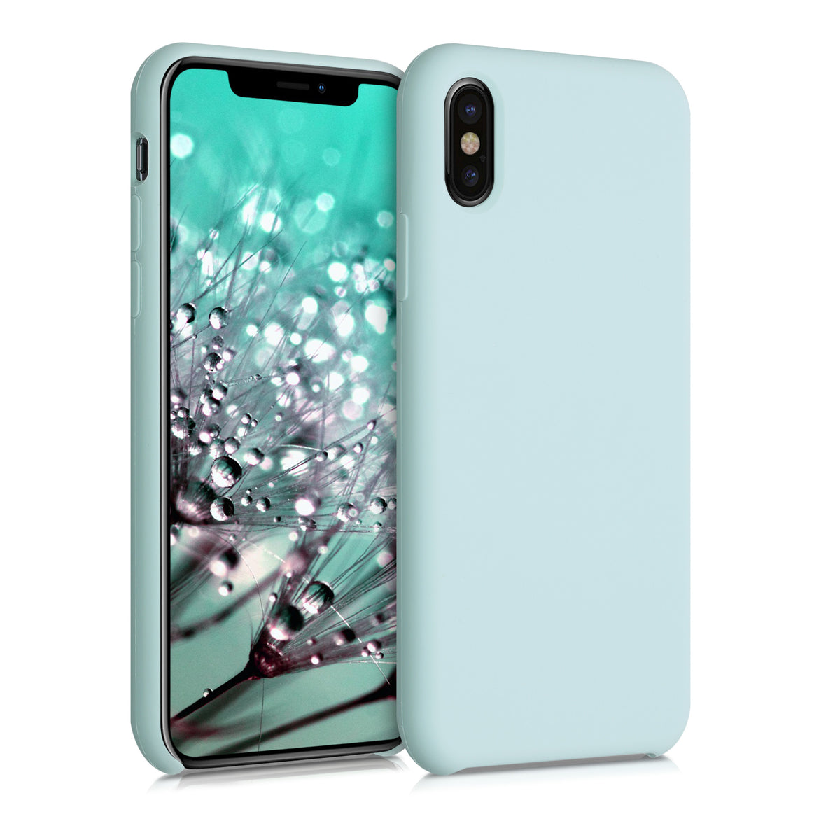 kwmobile Handyhülle für Apple iPhone X - Case Silikon - Kabelloses Laden - Schutzhülle Cover