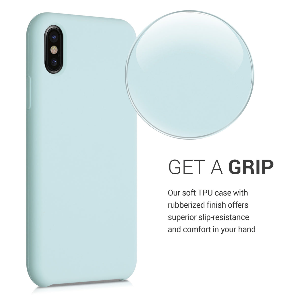 kwmobile Handyhülle für Apple iPhone X - Case Silikon - Kabelloses Laden - Schutzhülle Cover