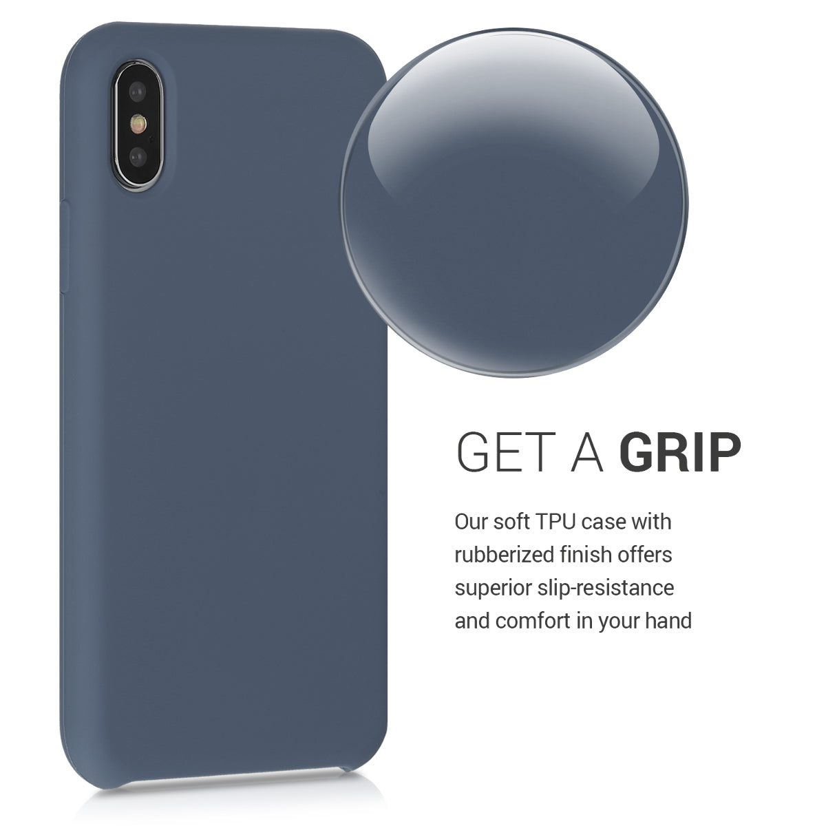 kwmobile Handyhülle für Apple iPhone X - Case Silikon - Kabelloses Laden - Schutzhülle Cover