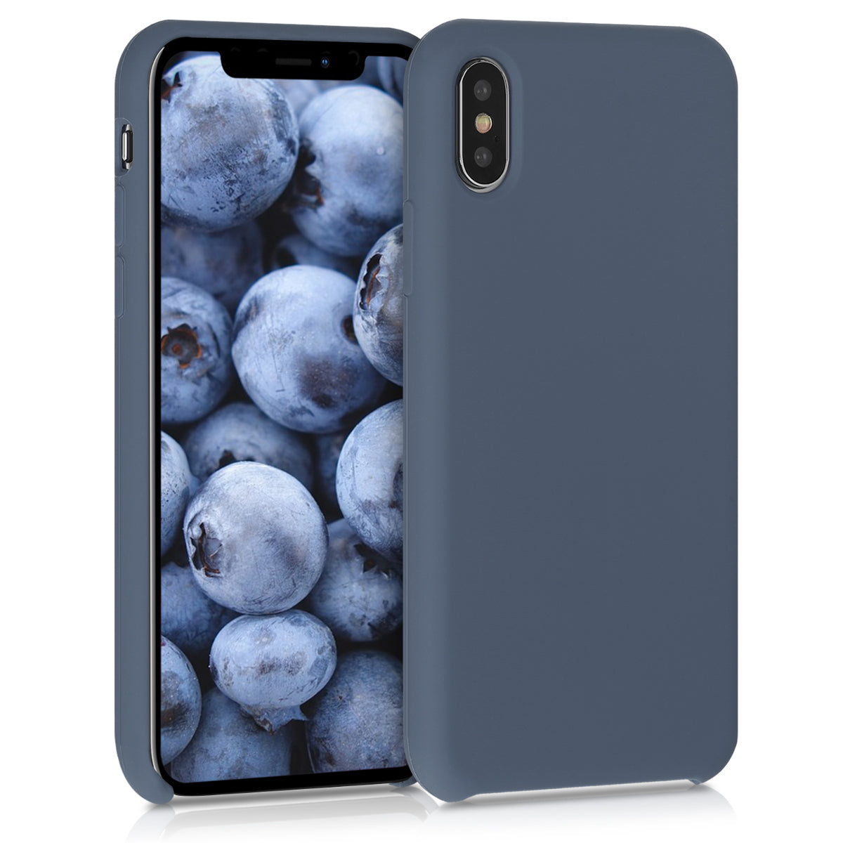 kwmobile Handyhülle für Apple iPhone X - Case Silikon - Kabelloses Laden - Schutzhülle Cover