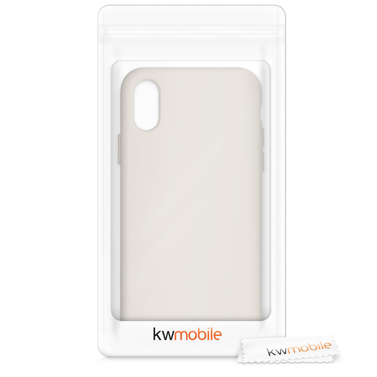 kwmobile Handyhülle für Apple iPhone X - Case Silikon - Kabelloses Laden - Schutzhülle Cover