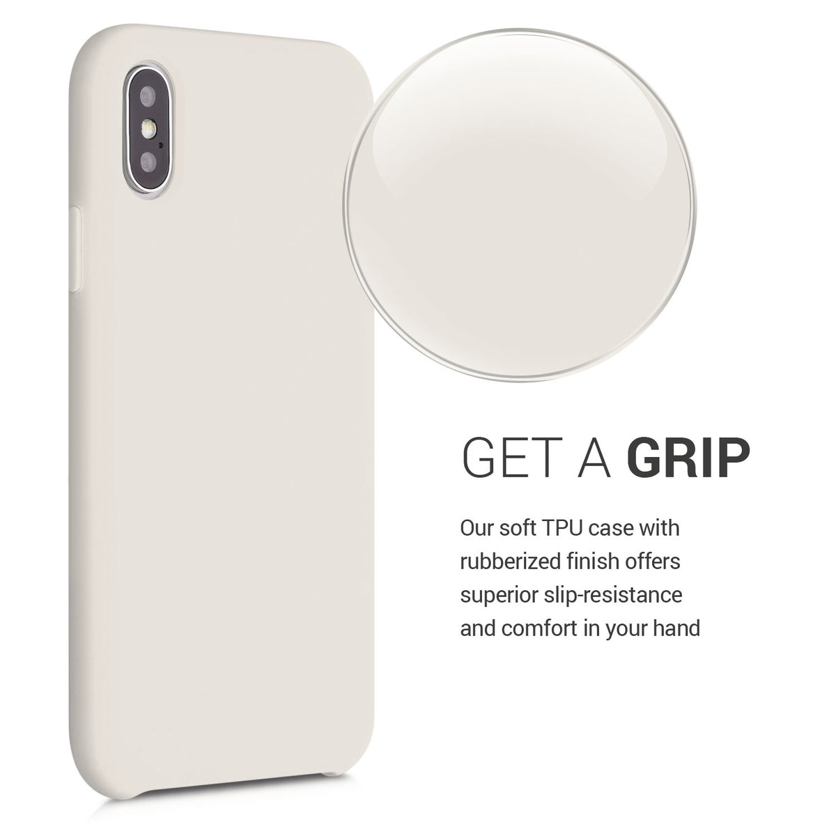 kwmobile Handyhülle für Apple iPhone X - Case Silikon - Kabelloses Laden - Schutzhülle Cover