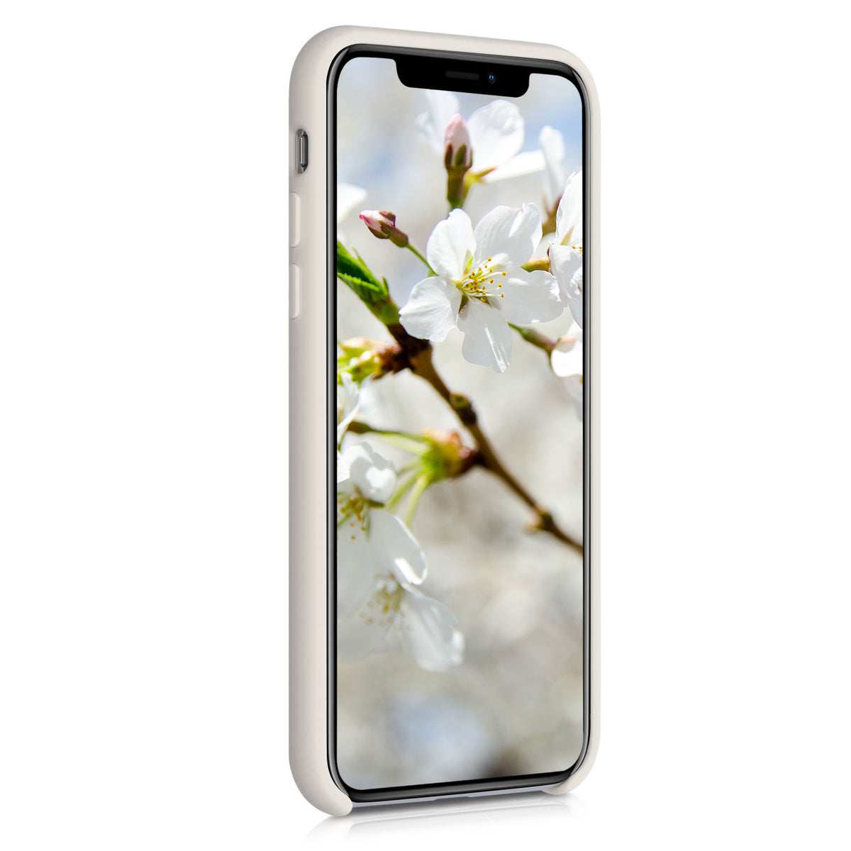 kwmobile Handyhülle für Apple iPhone X - Case Silikon - Kabelloses Laden - Schutzhülle Cover