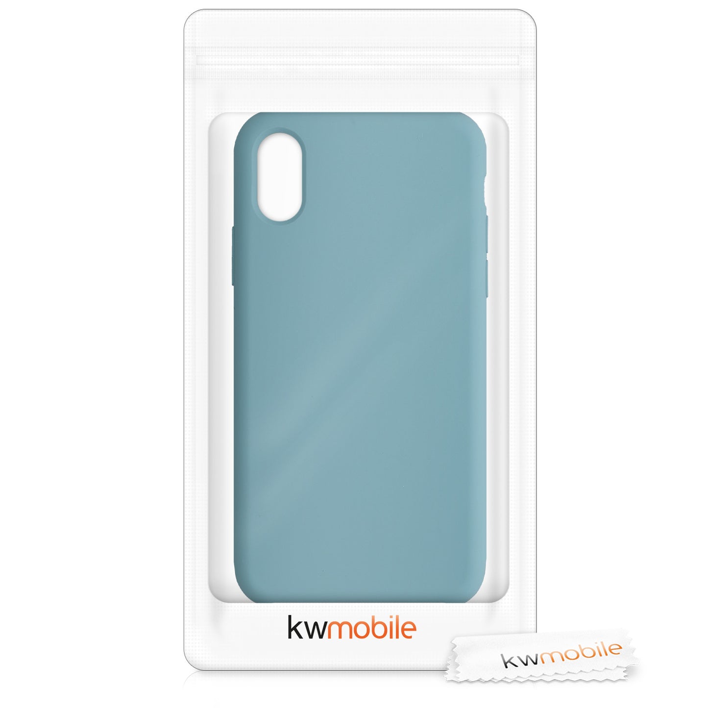 kwmobile Handyhülle für Apple iPhone X - Case Silikon - Kabelloses Laden - Schutzhülle Cover