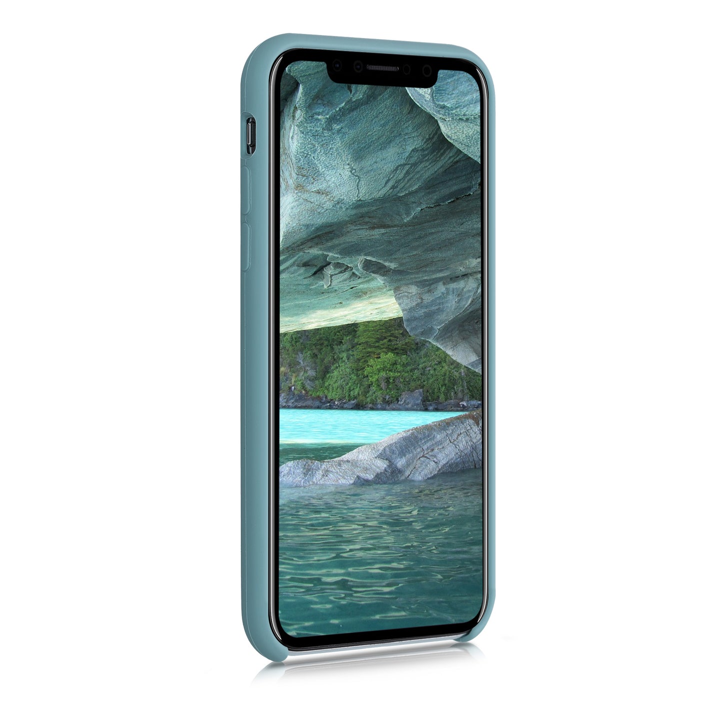 kwmobile Handyhülle für Apple iPhone X - Case Silikon - Kabelloses Laden - Schutzhülle Cover