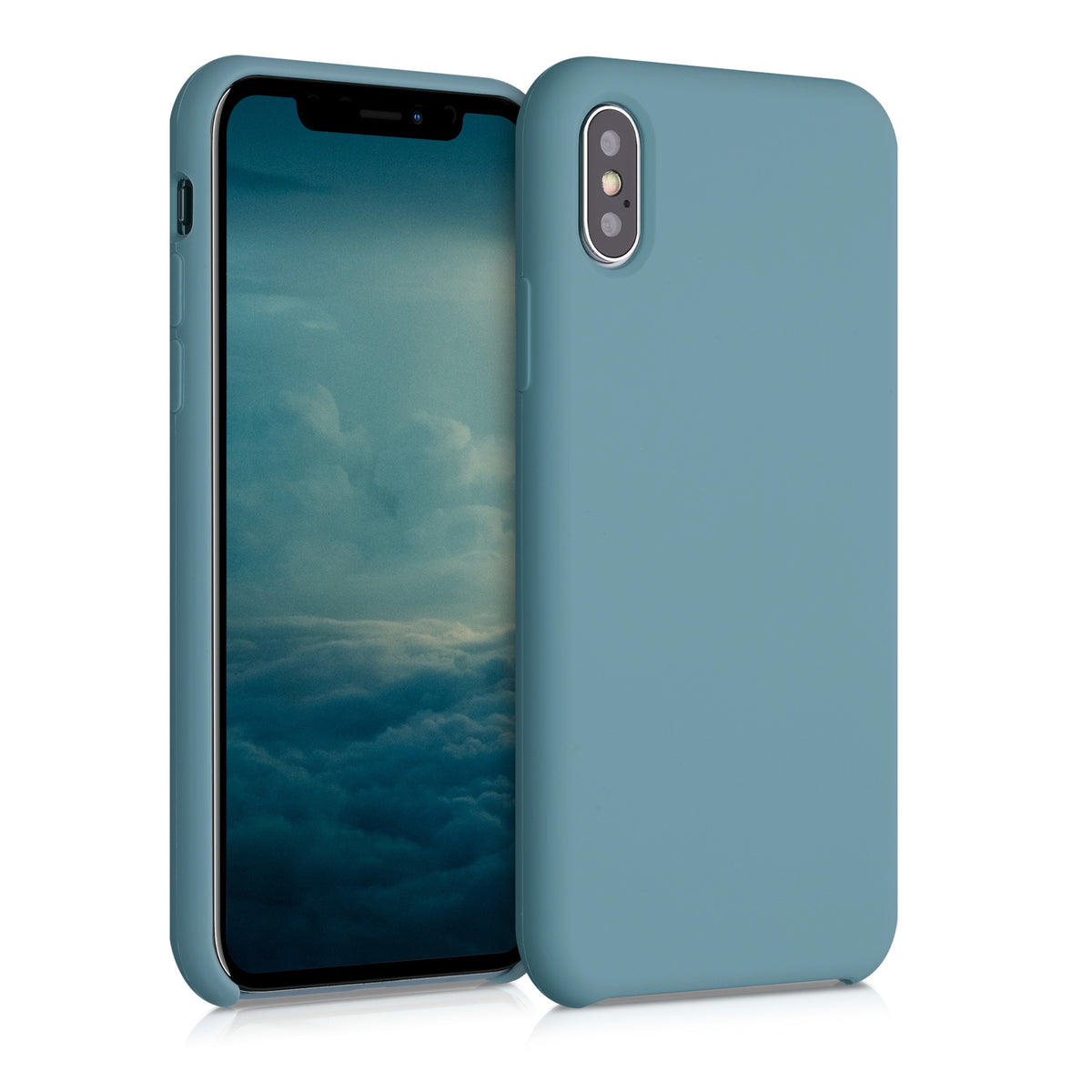 kwmobile Handyhülle für Apple iPhone X - Case Silikon - Kabelloses Laden - Schutzhülle Cover
