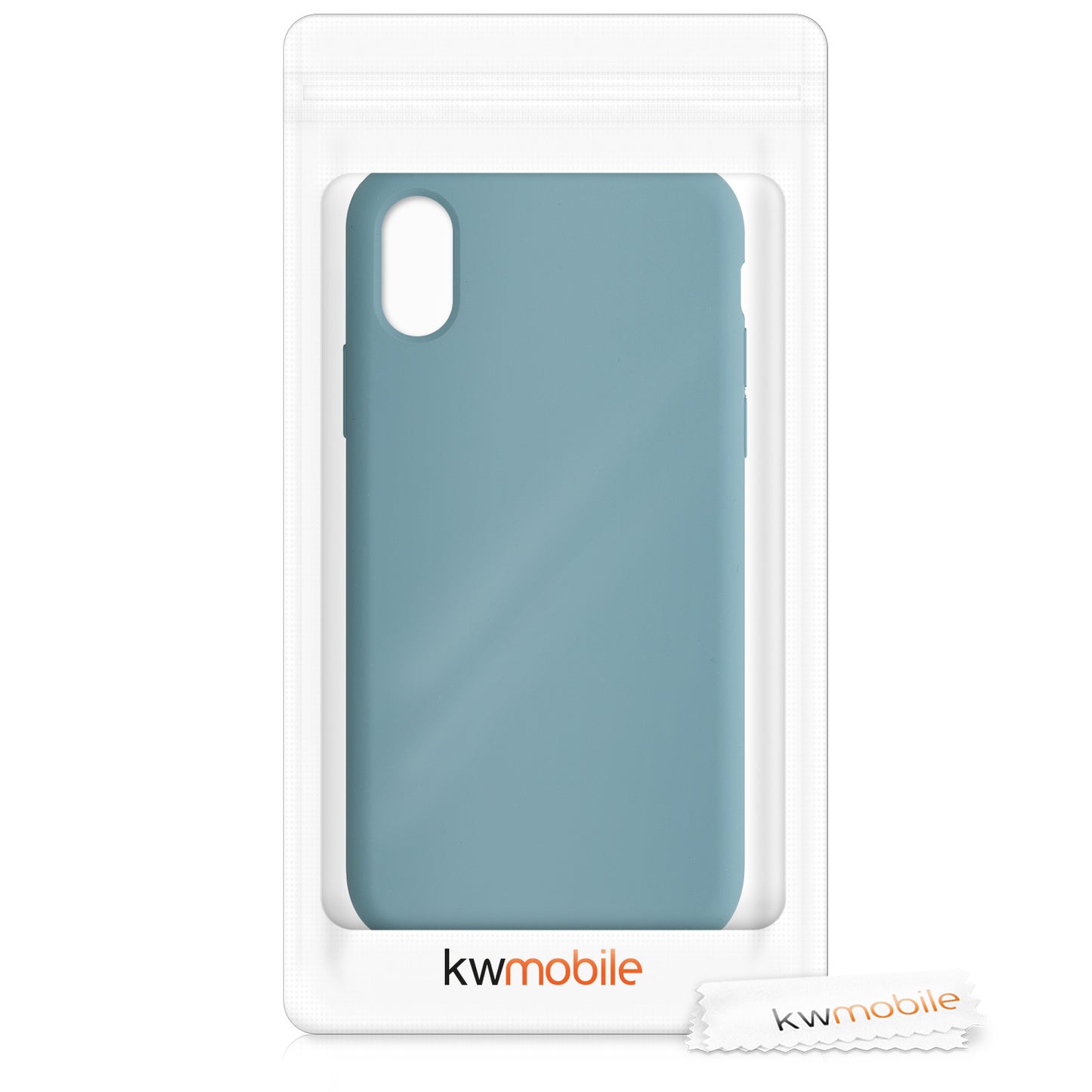 kwmobile Handyhülle für Apple iPhone X - Case Silikon - Kabelloses Laden - Schutzhülle Cover
