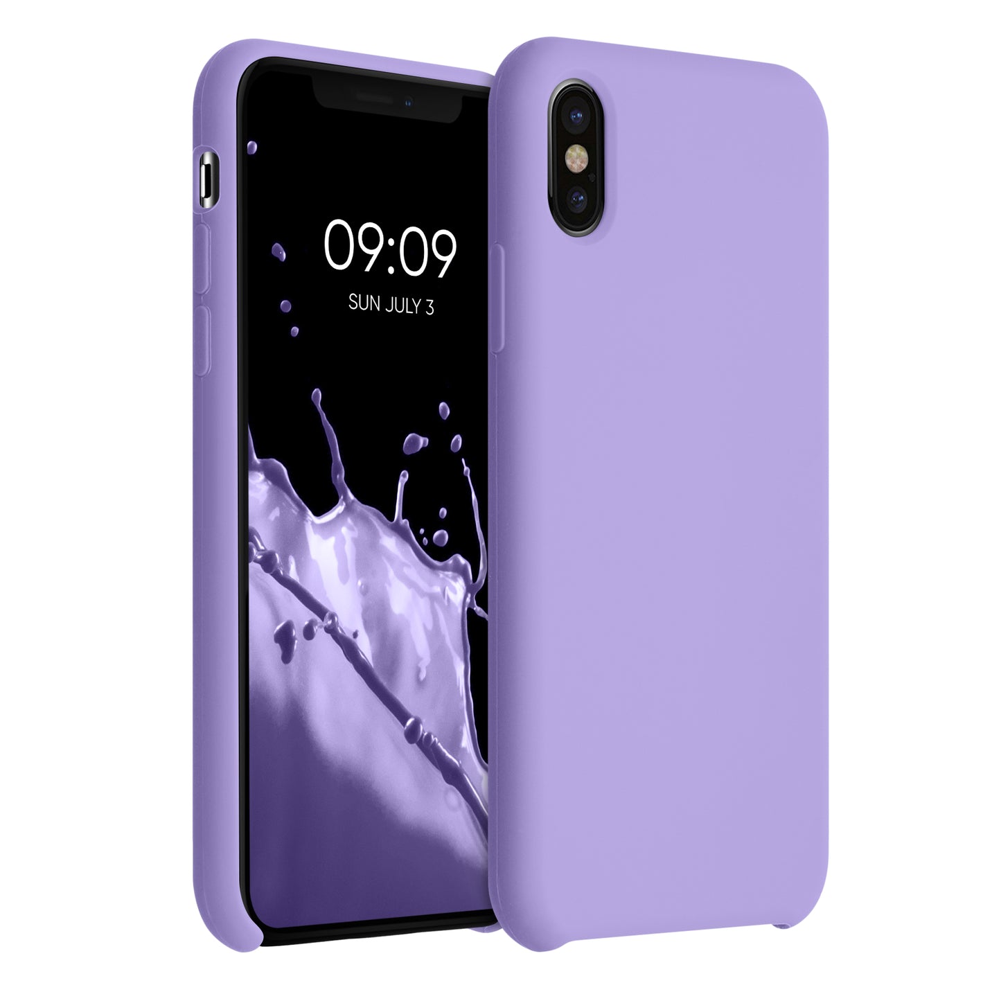 kwmobile Handyhülle für Apple iPhone X - Case Silikon - Kabelloses Laden - Schutzhülle Cover