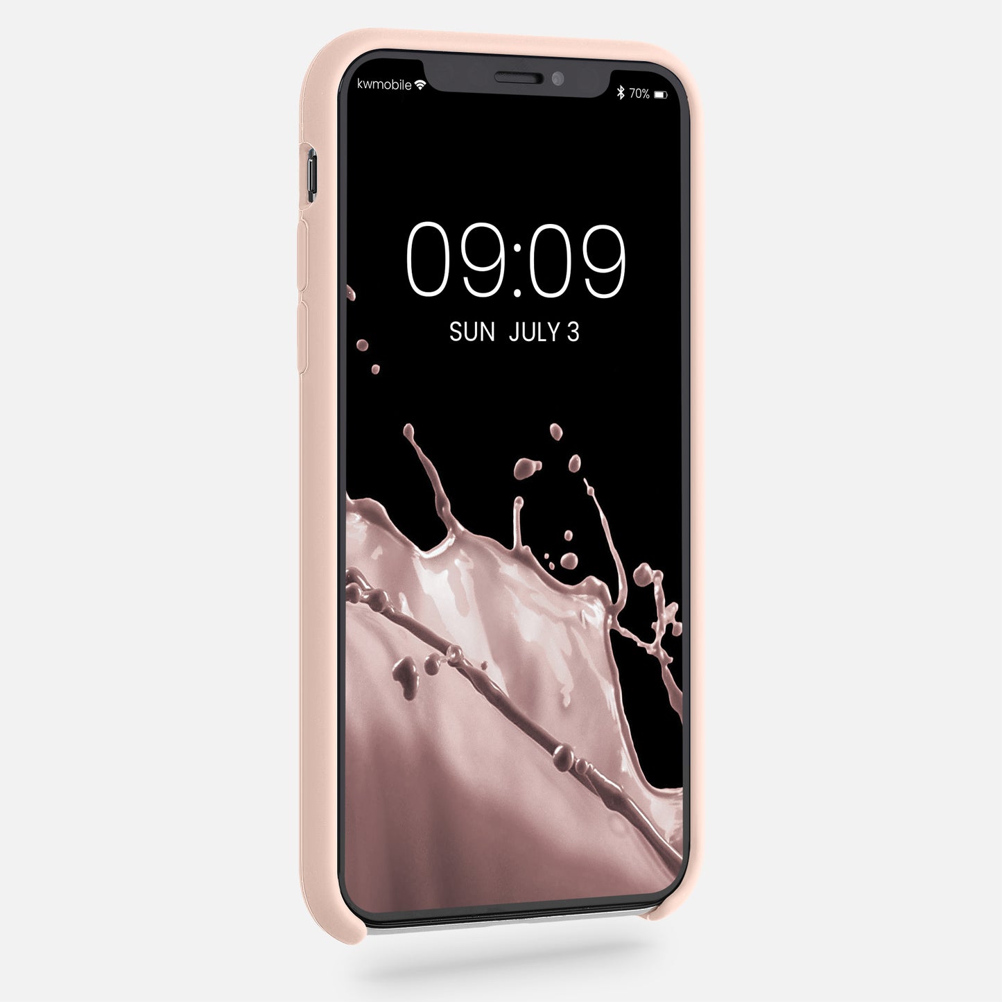 kwmobile Handyhülle für Apple iPhone X - Case Silikon - Kabelloses Laden - Schutzhülle Cover