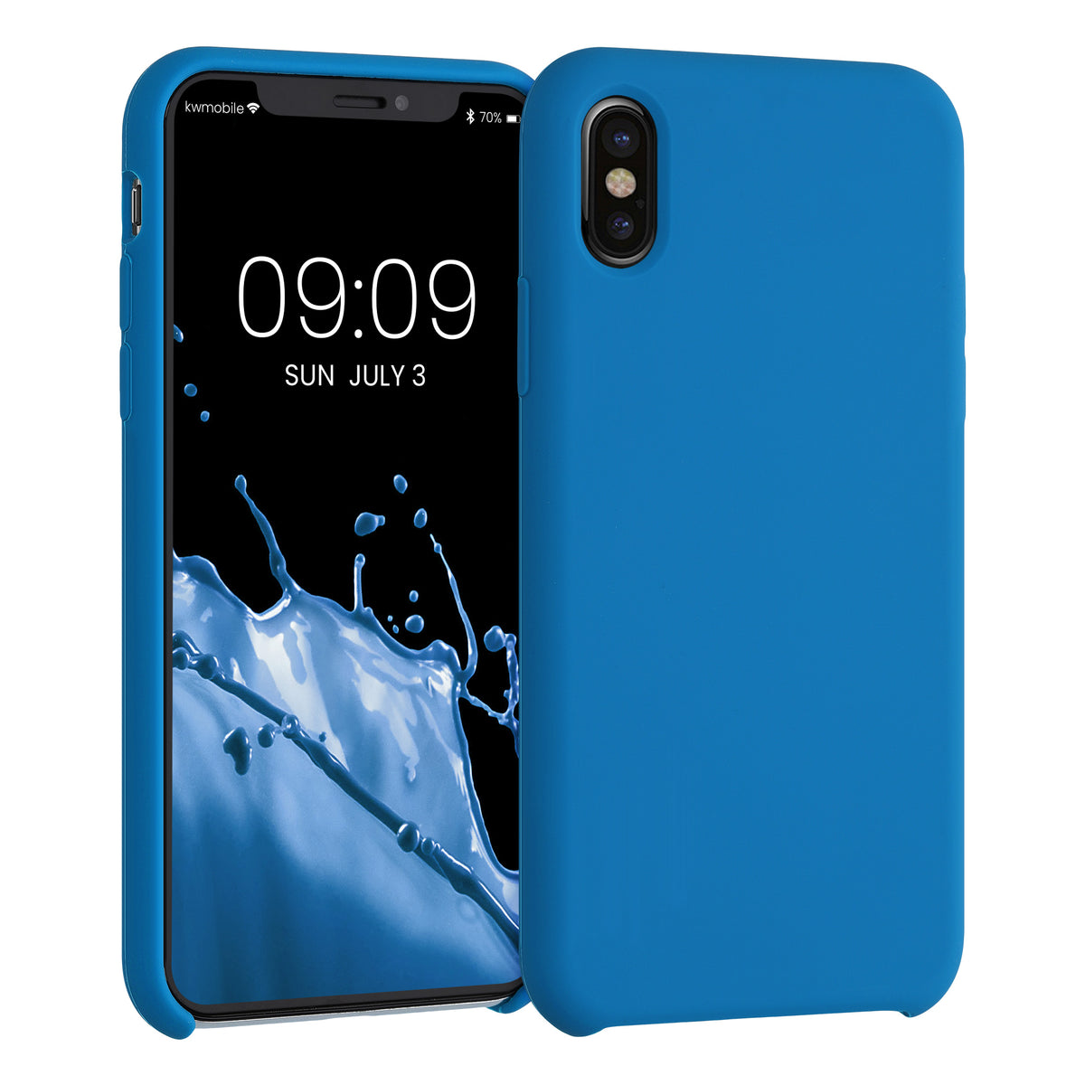 kwmobile Handyhülle für Apple iPhone X - Case Silikon - Kabelloses Laden - Schutzhülle Cover