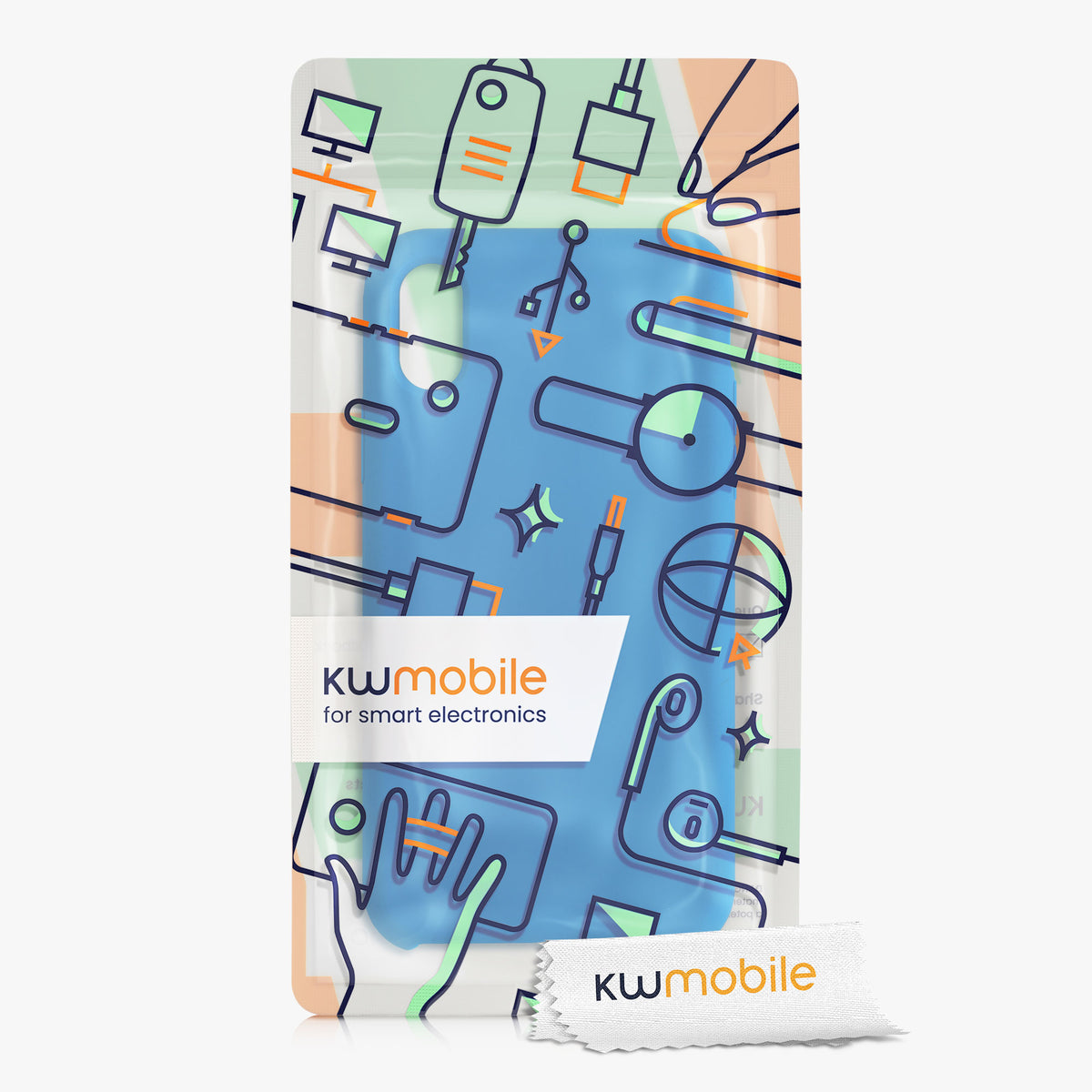 kwmobile Handyhülle für Apple iPhone X - Case Silikon - Kabelloses Laden - Schutzhülle Cover