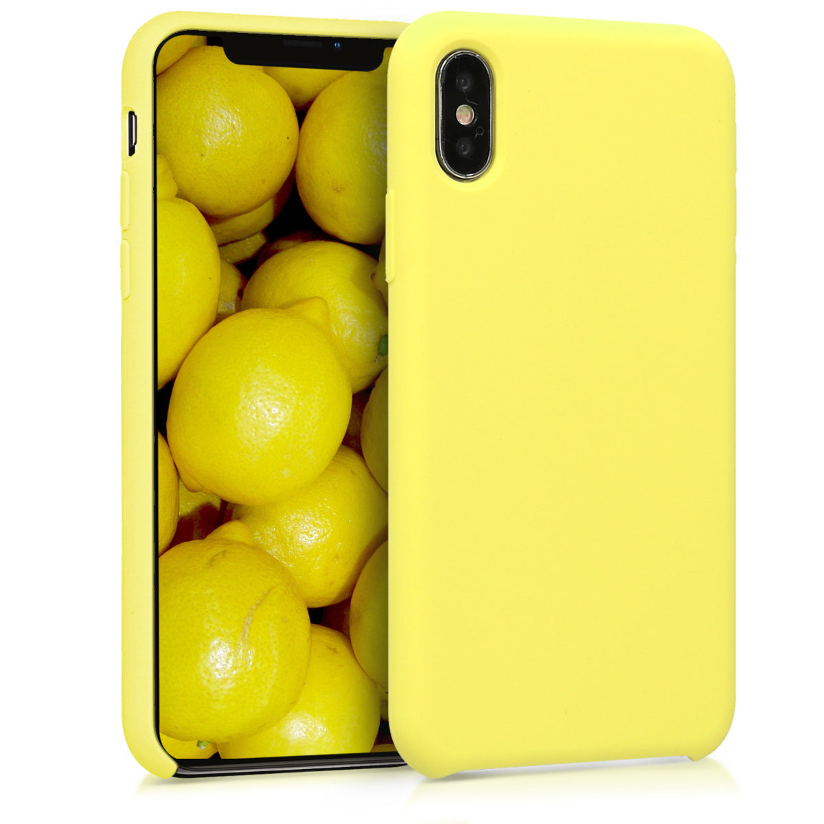 kwmobile Handyhülle für Apple iPhone X - Case Silikon - Kabelloses Laden - Schutzhülle Cover