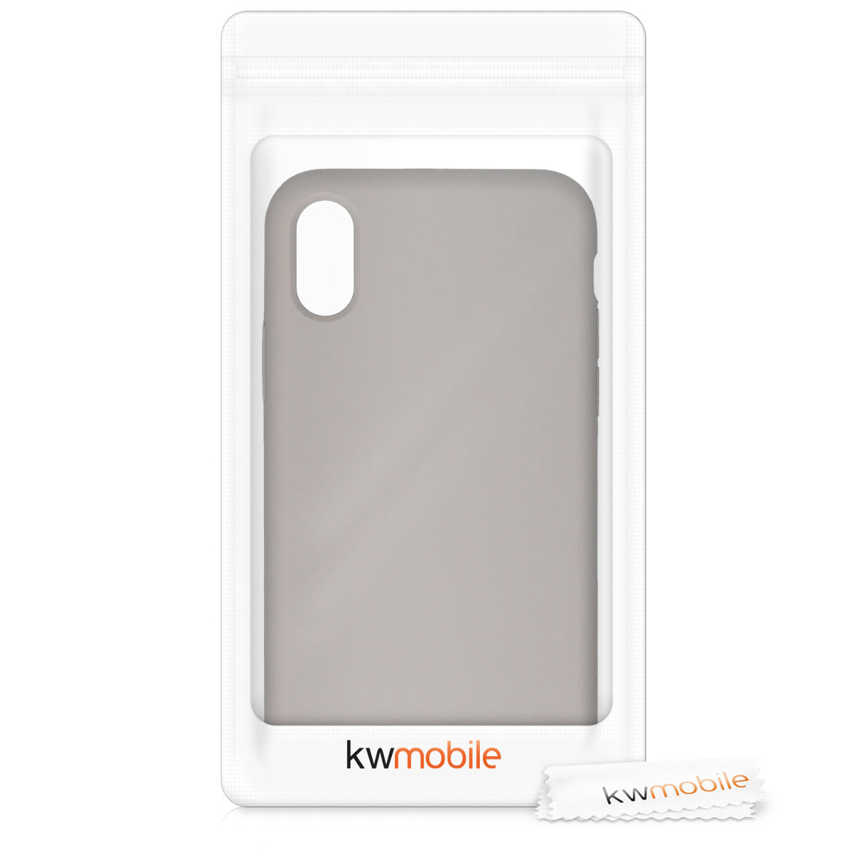 kwmobile Handyhülle für Apple iPhone X - Case Silikon - Kabelloses Laden - Schutzhülle Cover