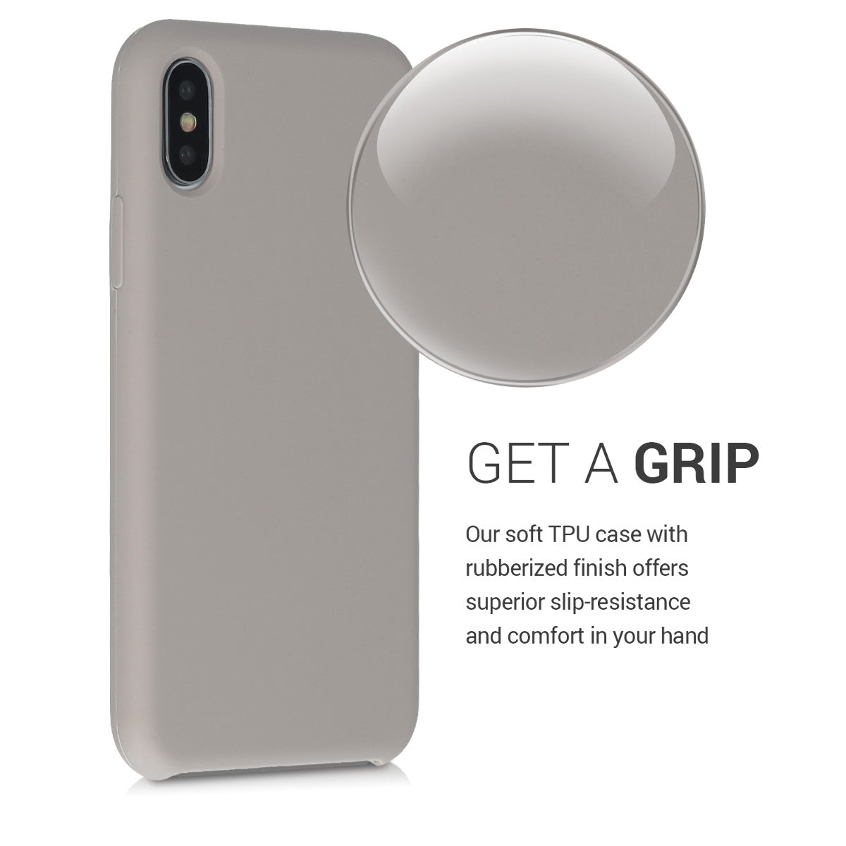 kwmobile Handyhülle für Apple iPhone X - Case Silikon - Kabelloses Laden - Schutzhülle Cover