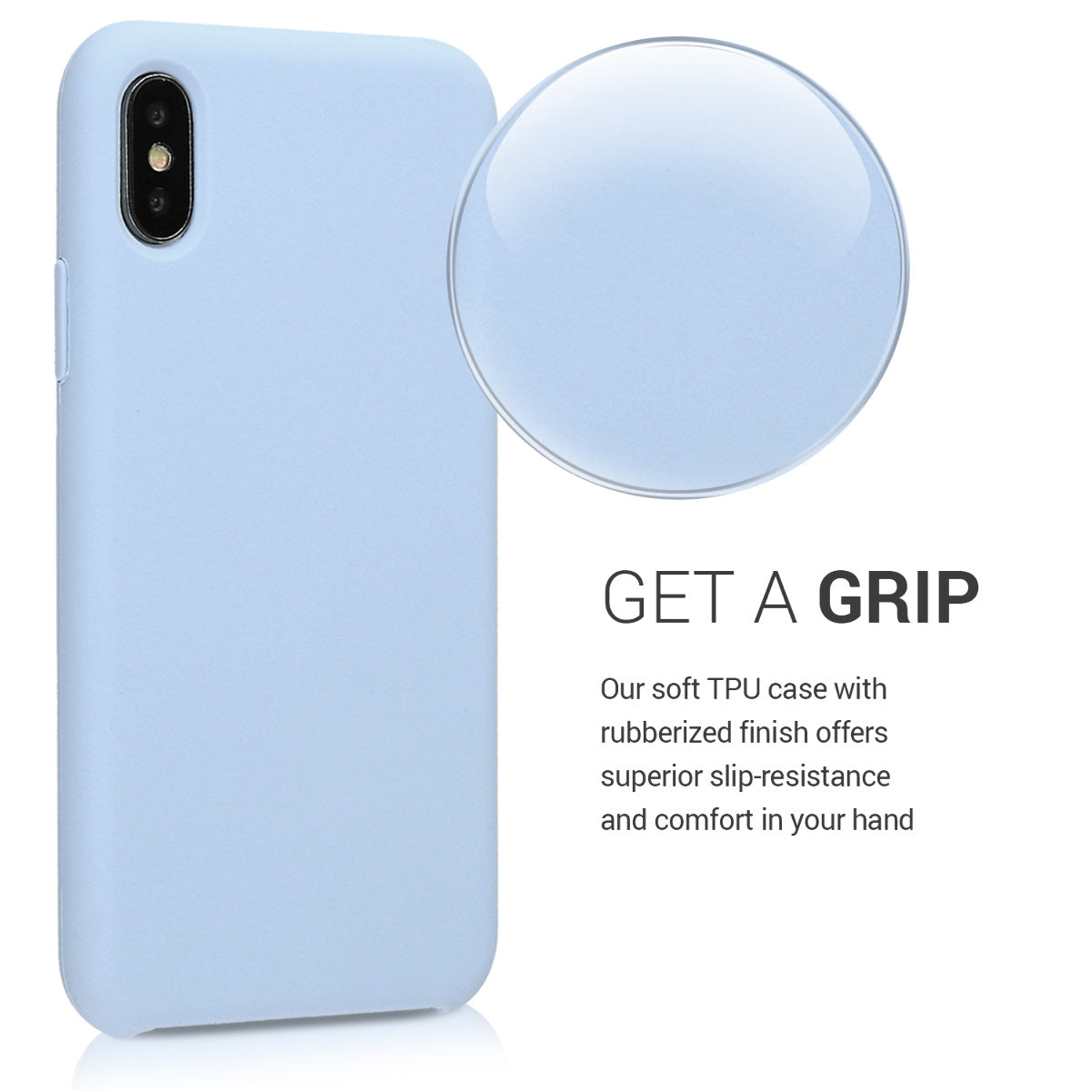 kwmobile Handyhülle für Apple iPhone X - Case Silikon - Kabelloses Laden - Schutzhülle Cover