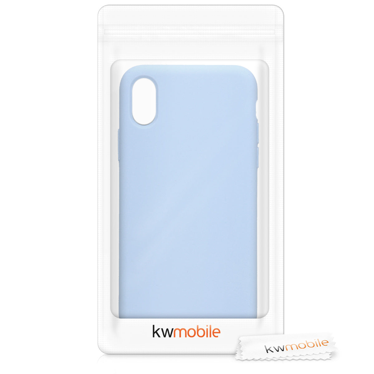kwmobile Handyhülle für Apple iPhone X - Case Silikon - Kabelloses Laden - Schutzhülle Cover