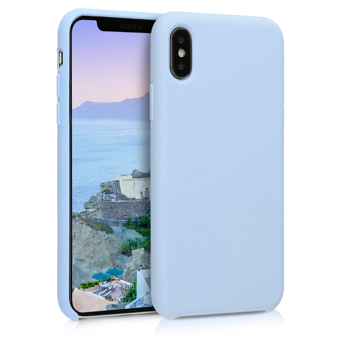 kwmobile Handyhülle für Apple iPhone X - Case Silikon - Kabelloses Laden - Schutzhülle Cover