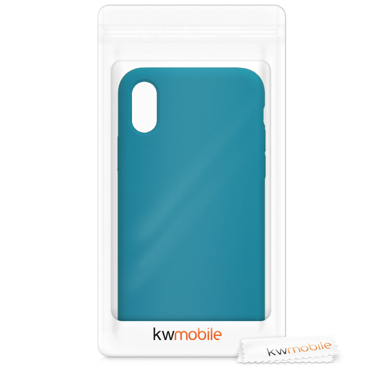 kwmobile Handyhülle für Apple iPhone X - Case Silikon - Kabelloses Laden - Schutzhülle Cover