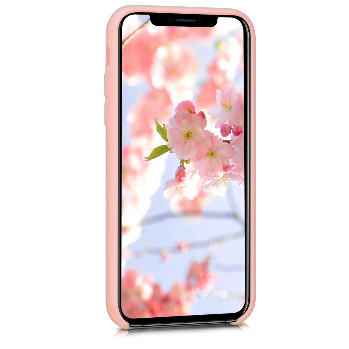 kwmobile Handyhülle für Apple iPhone X - Case Silikon - Kabelloses Laden - Schutzhülle Cover