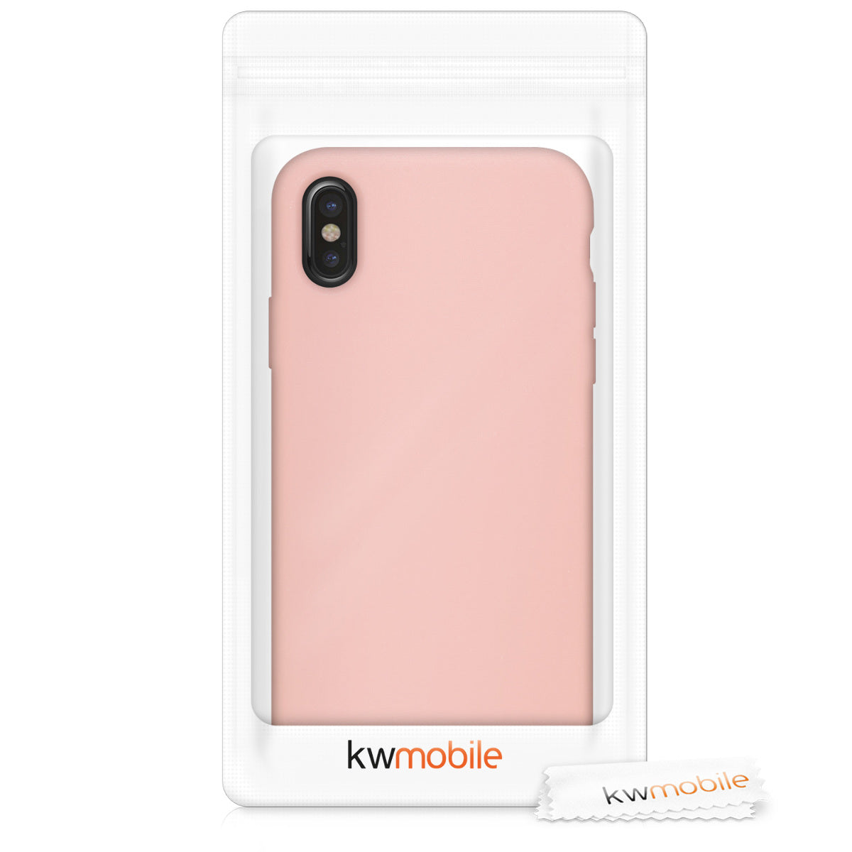 kwmobile Handyhülle für Apple iPhone X - Case Silikon - Kabelloses Laden - Schutzhülle Cover