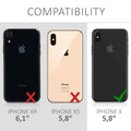 Hülle kompatibel mit Apple iPhone X