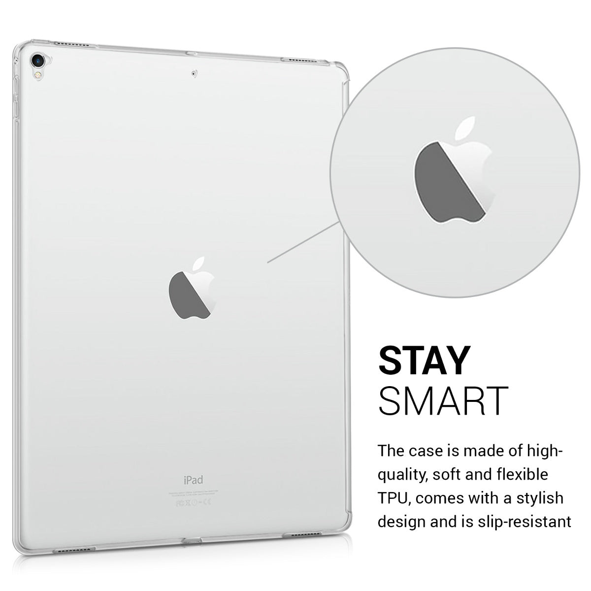 kwmobile Hülle kompatibel mit Apple iPad Pro 12,9" (2015 / 2017) - Tablet Cover - Tab Case Silikon Schutzhülle