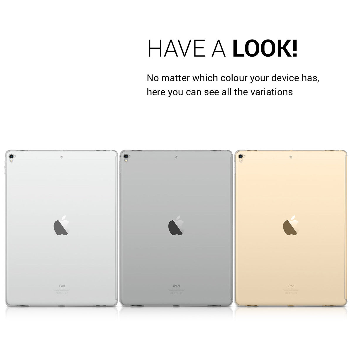 kwmobile Hülle kompatibel mit Apple iPad Pro 12,9" (2015 / 2017) - Tablet Cover - Tab Case Silikon Schutzhülle