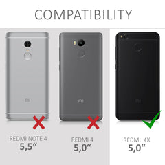 Xiaomi Redmi 4X Handyhülle mit Kartenfach und Ständer