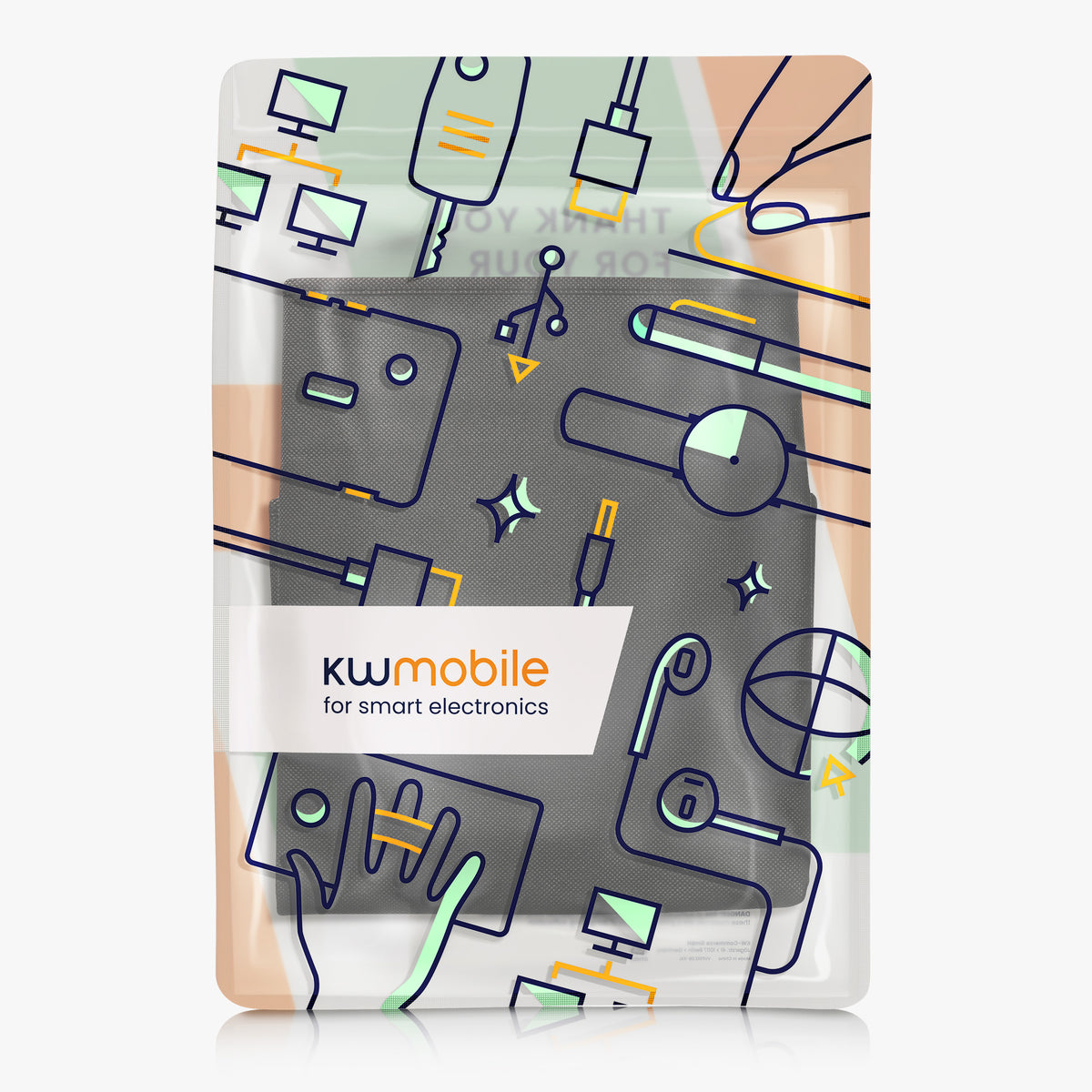 kwmobile Schutzhülle kompatibel mit 24-26" Monitor - Hülle PC Bildschirm - Computer Cover Case