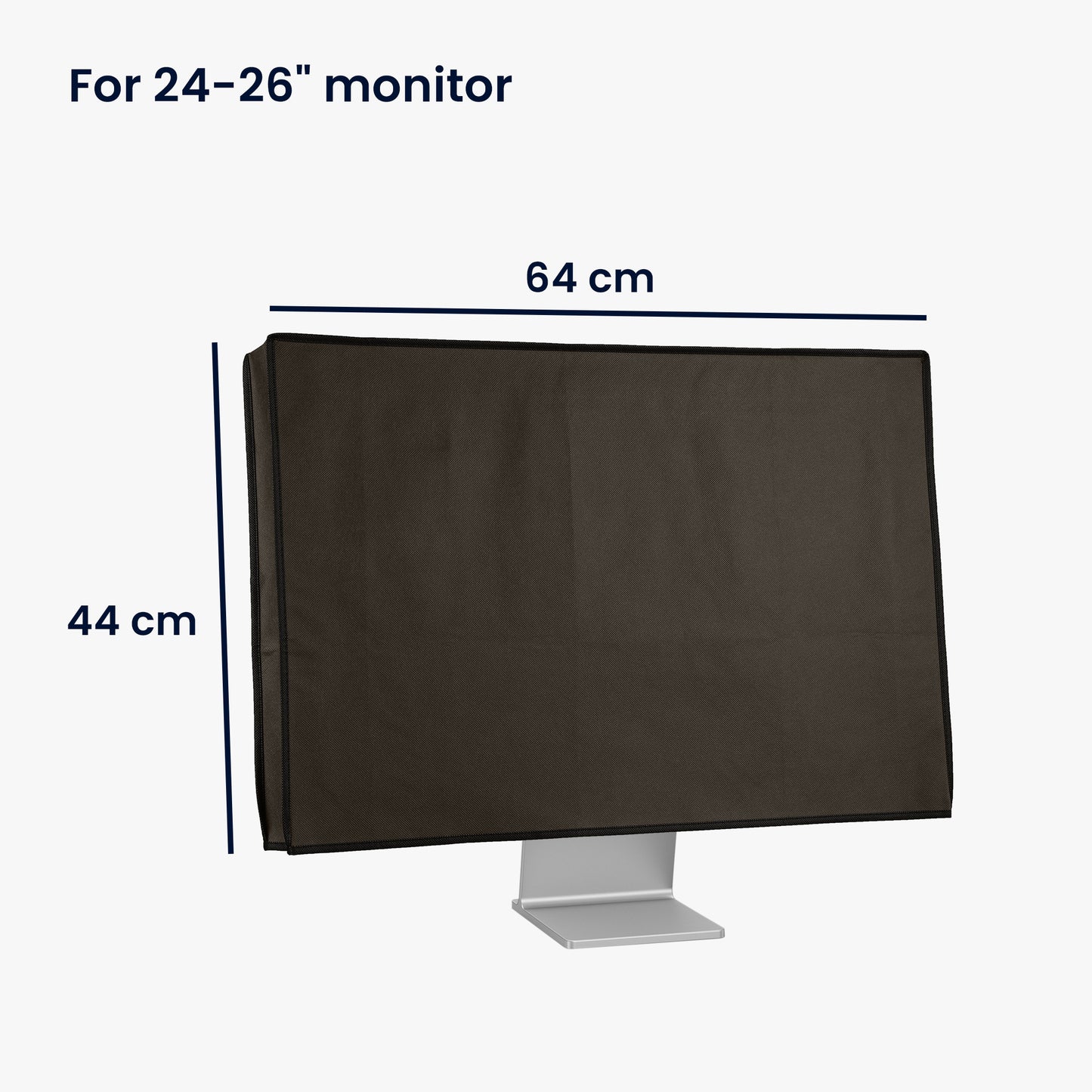 kwmobile Schutzhülle kompatibel mit 24-26" Monitor - Hülle PC Bildschirm - Computer Cover Case