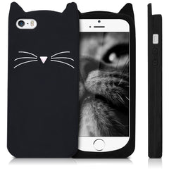 Handyhülle für Apple iPhone SE (1.Gen 2016) / iPhone 5 / iPhone 5S Katze Schwarz