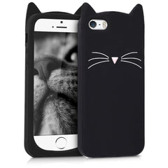 Handyhülle für Apple iPhone SE (1.Gen 2016) / iPhone 5 / iPhone 5S Katze Schwarz