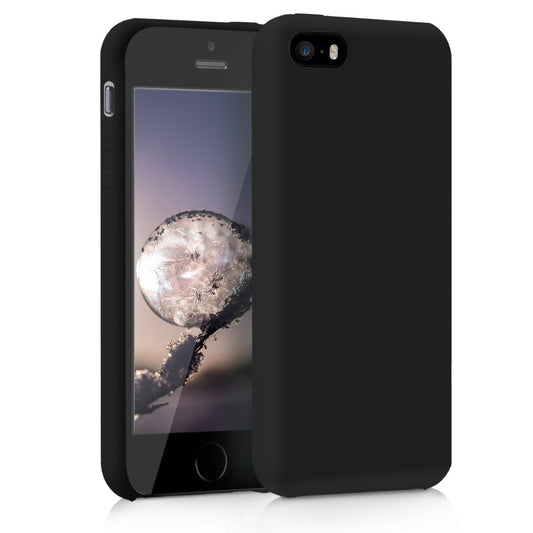 kwmobile Handyhülle für Apple iPhone SE (1.Gen 2016) / iPhone 5 / iPhone 5S Hülle - Case Silikon - Kabelloses Laden - Schutzhülle Cover