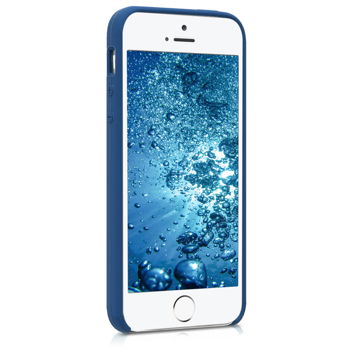kwmobile Handyhülle für Apple iPhone SE (1.Gen 2016) / iPhone 5 / iPhone 5S Hülle - Case Silikon - Kabelloses Laden - Schutzhülle Cover
