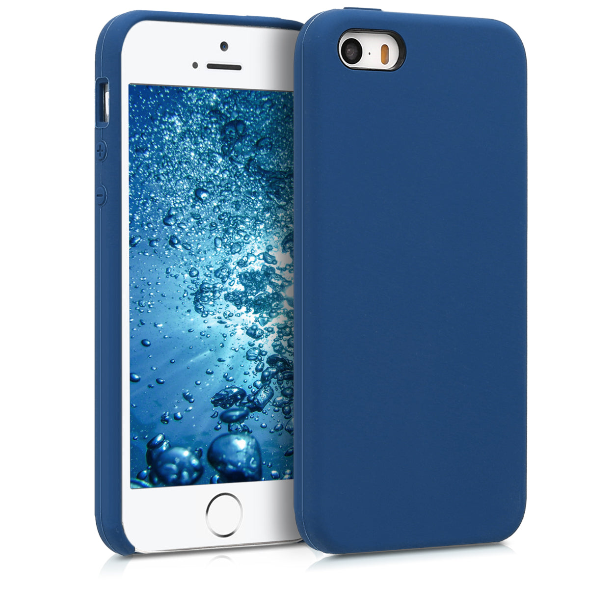 kwmobile Handyhülle für Apple iPhone SE (1.Gen 2016) / iPhone 5 / iPhone 5S Hülle - Case Silikon - Kabelloses Laden - Schutzhülle Cover