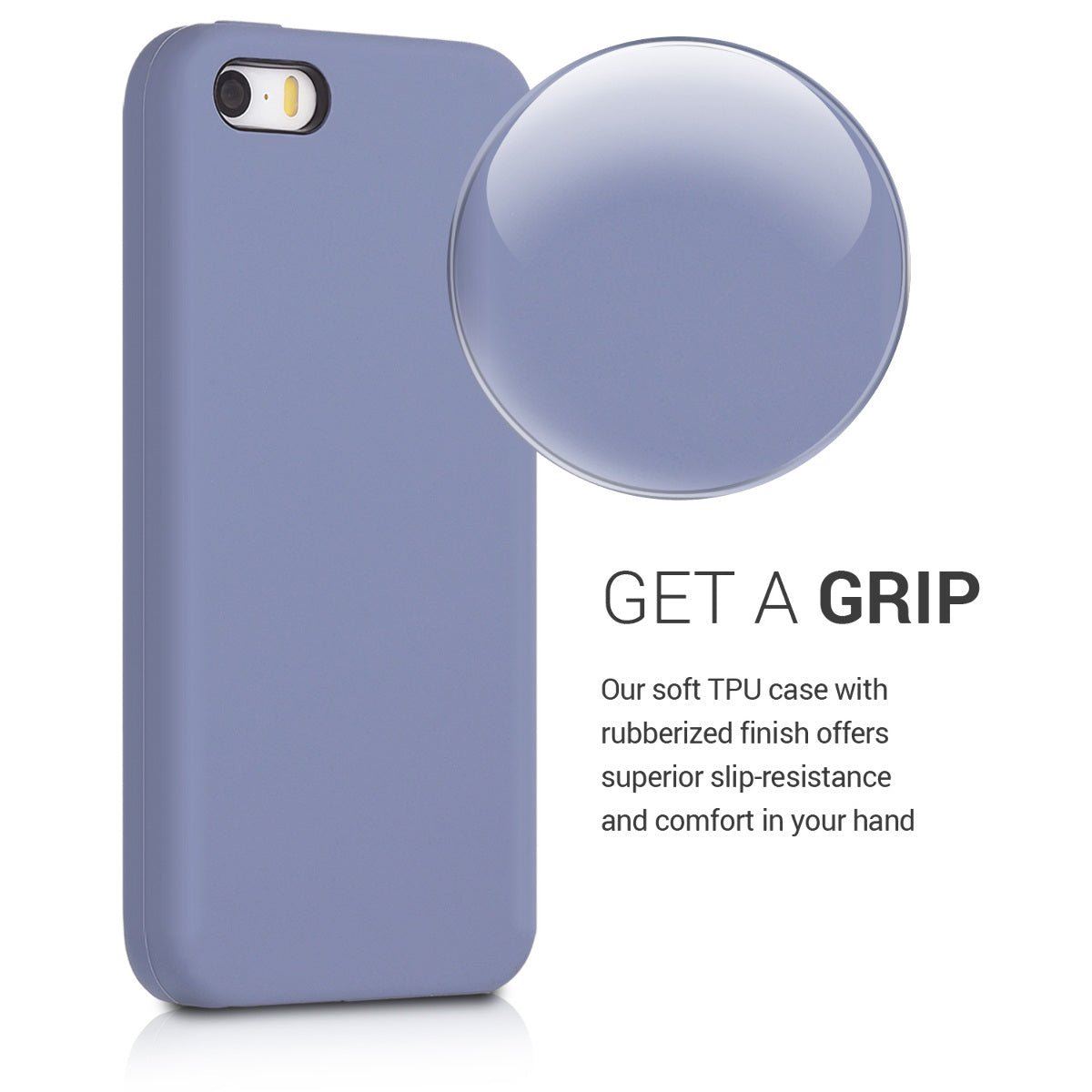 kwmobile Handyhülle für Apple iPhone SE (1.Gen 2016) / iPhone 5 / iPhone 5S Hülle - Case Silikon - Kabelloses Laden - Schutzhülle Cover