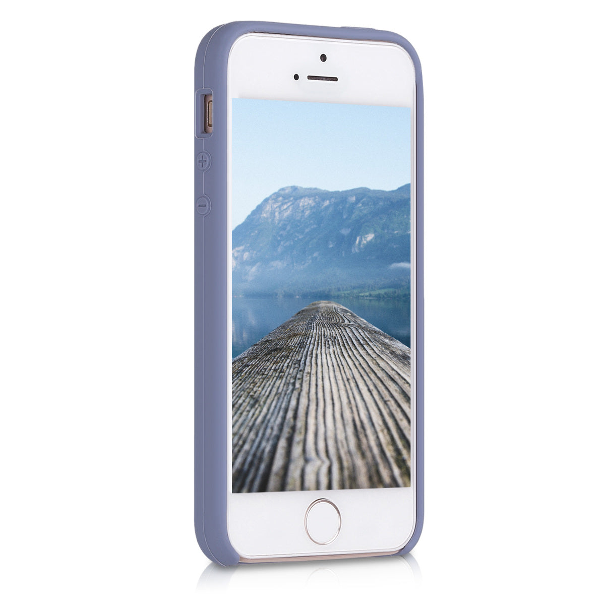 kwmobile Handyhülle für Apple iPhone SE (1.Gen 2016) / iPhone 5 / iPhone 5S Hülle - Case Silikon - Kabelloses Laden - Schutzhülle Cover