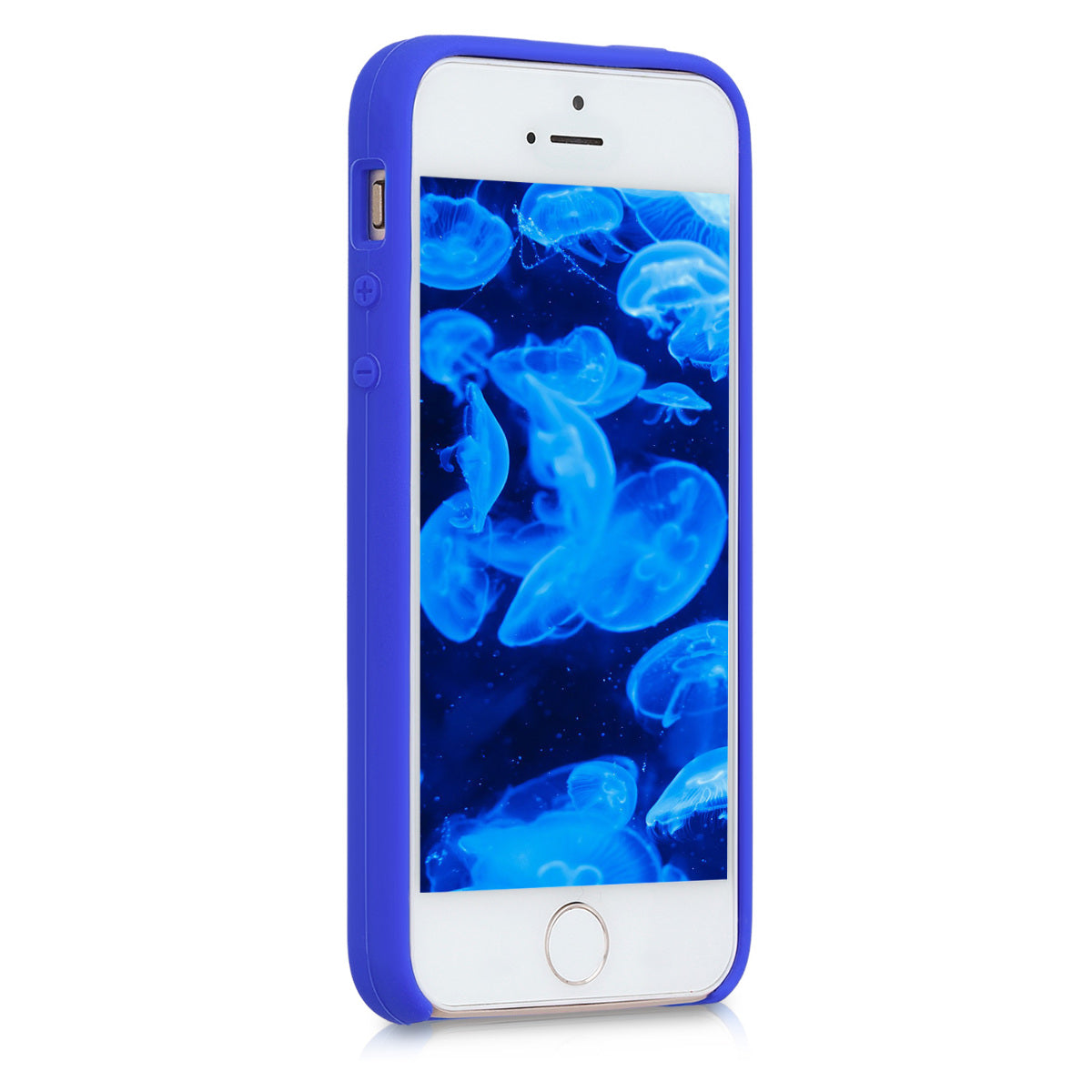 kwmobile Handyhülle für Apple iPhone SE (1.Gen 2016) / iPhone 5 / iPhone 5S Hülle - Case Silikon - Kabelloses Laden - Schutzhülle Cover